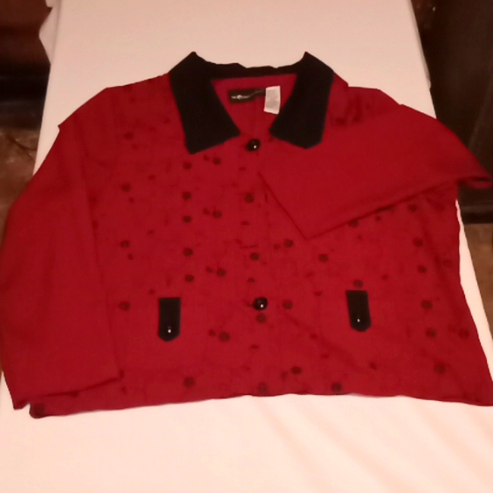 Sag Harbor Dress 18 Red And Black